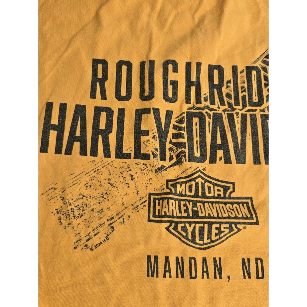 Harley-Davidson T-Shirt Mens XL Daylights Burnin Skeleton Cowboy Roughrider HD - Picture 9 of 10